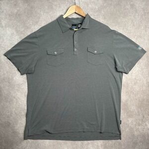 Kuhl Engineered Polo Men's XL Gray Performance Stretch Hiking Outdoor Casual